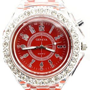 Hot Selling Multicolor LED Fashion Watch Red